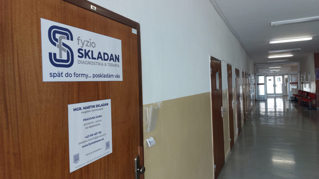 Vstup do ambulancie fyzioskladan v Bratislave – Mgr. Martin Skladan 2